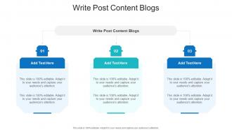 Write Post Content Blogs In Powerpoint And Google Slides Cpb