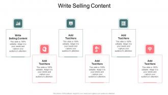 Write Selling Content In Powerpoint And Google Slides Cpb