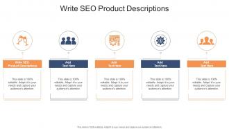 Write SEO Product Descriptions In Powerpoint And Google Slides Cpb