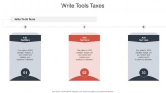 Write Tools Taxes In Powerpoint And Google Slides Cpb