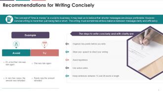 Write With Clarity And Conciseness Training Ppt