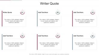 Writer Quote In Powerpoint And Google Slides Cpb