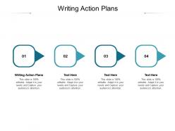 Writing action plans ppt powerpoint presentation icon graphics download cpb