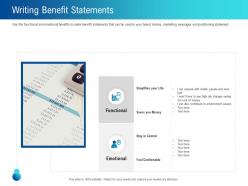 Writing benefit statements functional ppt powerpoint presentation model slides