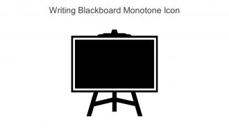 Writing Blackboard Monotone Icon In Powerpoint Pptx Png And Editable Eps Format