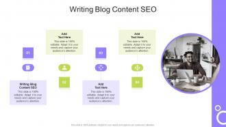 Writing Blog Content Seo In Powerpoint And Google Slides Cpb