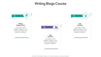 Writing Blogs Course In Powerpoint And Google Slides Cpb