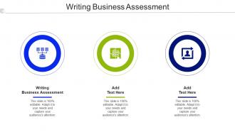 Writing Business Assessment Ppt Powerpoint Presentation Show Visuals Cpb