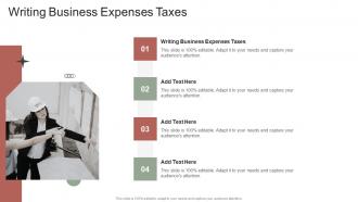 Writing Business Expenses Taxes In Powerpoint And Google Slides Cpb
