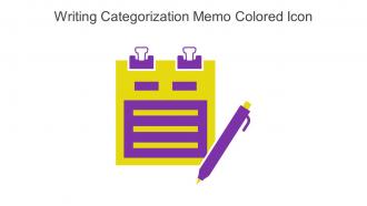 Writing Categorization Memo Colored Icon In Powerpoint Pptx Png And Editable Eps Format