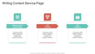 Writing Content Service Page In Powerpoint And Google Slides Cpb