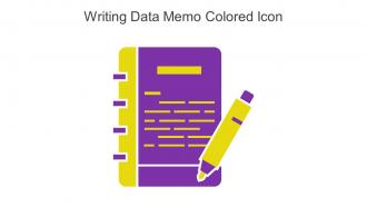 Writing Data Memo Colored Icon In Powerpoint Pptx Png And Editable Eps Format