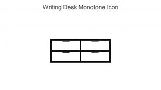 Writing Desk Monotone Icon In Powerpoint Pptx Png And Editable Eps Format