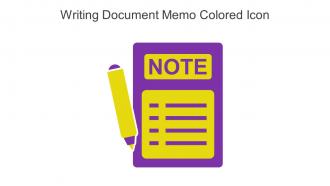 Writing Document Memo Colored Icon In Powerpoint Pptx Png And Editable Eps Format