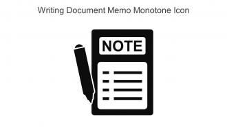 Writing Document Memo Monotone Icon In Powerpoint Pptx Png And Editable Eps Format