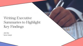 Writing Executive Summaries To Highlight Key Findings PPT Slides AT Writing Executive Summaries To Highlight Key Findings PPT Slides AT