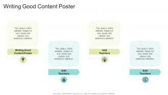 Writing Good Content Poster In Powerpoint And Google Slides Cpb