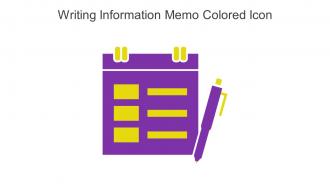 Writing Information Memo Colored Icon In Powerpoint Pptx Png And Editable Eps Format