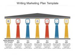 Writing marketing plan template ppt powerpoint presentation gallery slides cpb