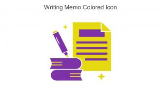Writing Memo Colored Icon In Powerpoint Pptx Png And Editable Eps Format