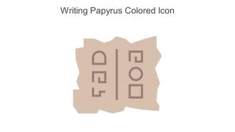 Writing Papyrus Colored Icon In Powerpoint Pptx Png And Editable Eps Format