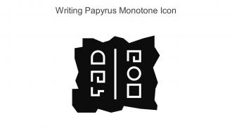 Writing Papyrus Monotone Icon In Powerpoint Pptx Png And Editable Eps Format