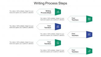 Writing process steps ppt powerpoint presentation visual aids infographics cpb