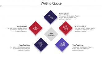 Writing Quote Ppt PowerPoint Presentation Icon Skills Cpb
