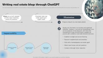Writing Real Estate Blogs Through ChatGPT How To Use ChatGPT In Real Estate ChatGPT SS