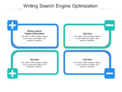 Writing search engine optimization ppt powerpoint presentation gallery design ideas cpb