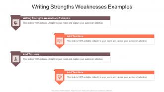 Writing Strengths Weaknesses Examples In Powerpoint And Google Slides Cpb