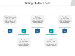 Writing student loans ppt powerpoint presentation styles smartart cpb