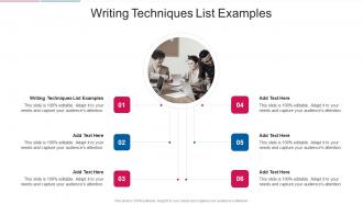 Writing Techniques List Examples In Powerpoint And Google Slides Cpb