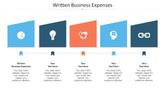 Written Business Expenses Ppt Powerpoint Presentation File Gallery Cpb