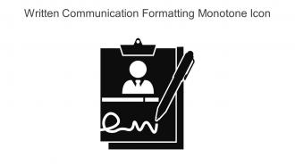 Written Communication Formatting Monotone Icon In Powerpoint Pptx Png And Editable Eps Format