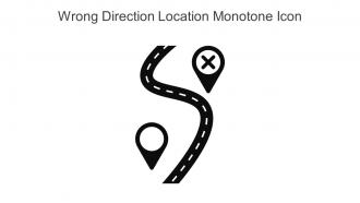 Wrong Direction Location Monotone Icon In Powerpoint Pptx Png And Editable Eps Format