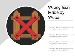 Wrong icon made by wood