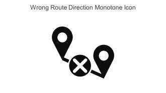 Wrong Route Direction Monotone Icon In Powerpoint Pptx Png And Editable Eps Format
