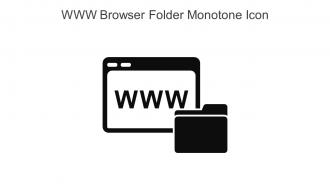 WWW Browser Folder Monotone Icon In Powerpoint Pptx Png And Editable Eps Format