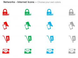 Www security mobile cart downloading mail ppt icons graphics