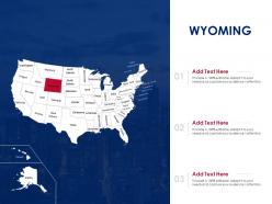 Wyoming map powerpoint presentation ppt template
