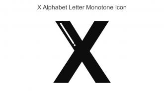 X Alphabet Letter Monotone Icon In Powerpoint Pptx Png And Editable Eps Format