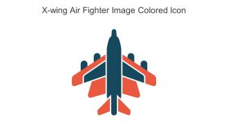 X Wing Air Fighter Image Colored Icon In Powerpoint Pptx Png And Editable Eps Format