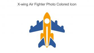 X Wing Air Fighter Photo Colored Icon In Powerpoint Pptx Png And Editable Eps Format