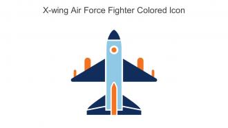 X Wing Air Force Fighter Colored Icon In Powerpoint Pptx Png And Editable Eps Format