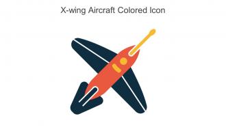 X Wing Aircraft Colored Icon In Powerpoint Pptx Png And Editable Eps Format