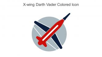 X Wing Darth Vader Colored Icon In Powerpoint Pptx Png And Editable Eps Format