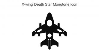 X Wing Death Star Monotone Icon In Powerpoint Pptx Png And Editable Eps Format