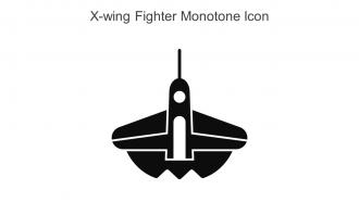 X Wing Fighter Monotone Icon In Powerpoint Pptx Png And Editable Eps Format