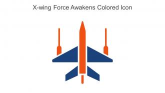 X Wing Force Awakens Colored Icon In Powerpoint Pptx Png And Editable Eps Format